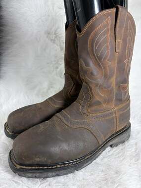 Cody James C9PR3 Men’s 11D Brown Square Toe Composite Safety Work Boots